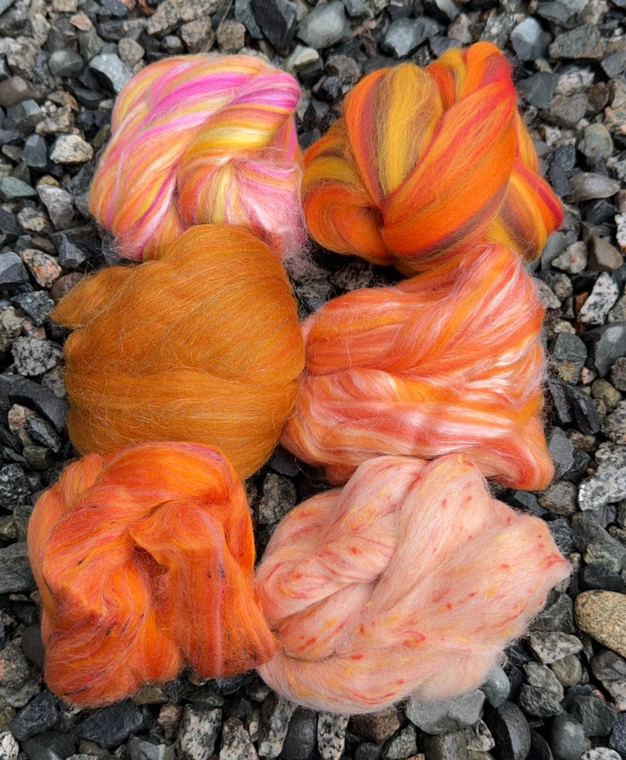 Autumn Harvest Fiber Pack - Perfect for Spinning FREE SHIPPING!